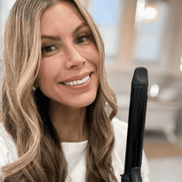 Corrine and her bio ionic hair curler