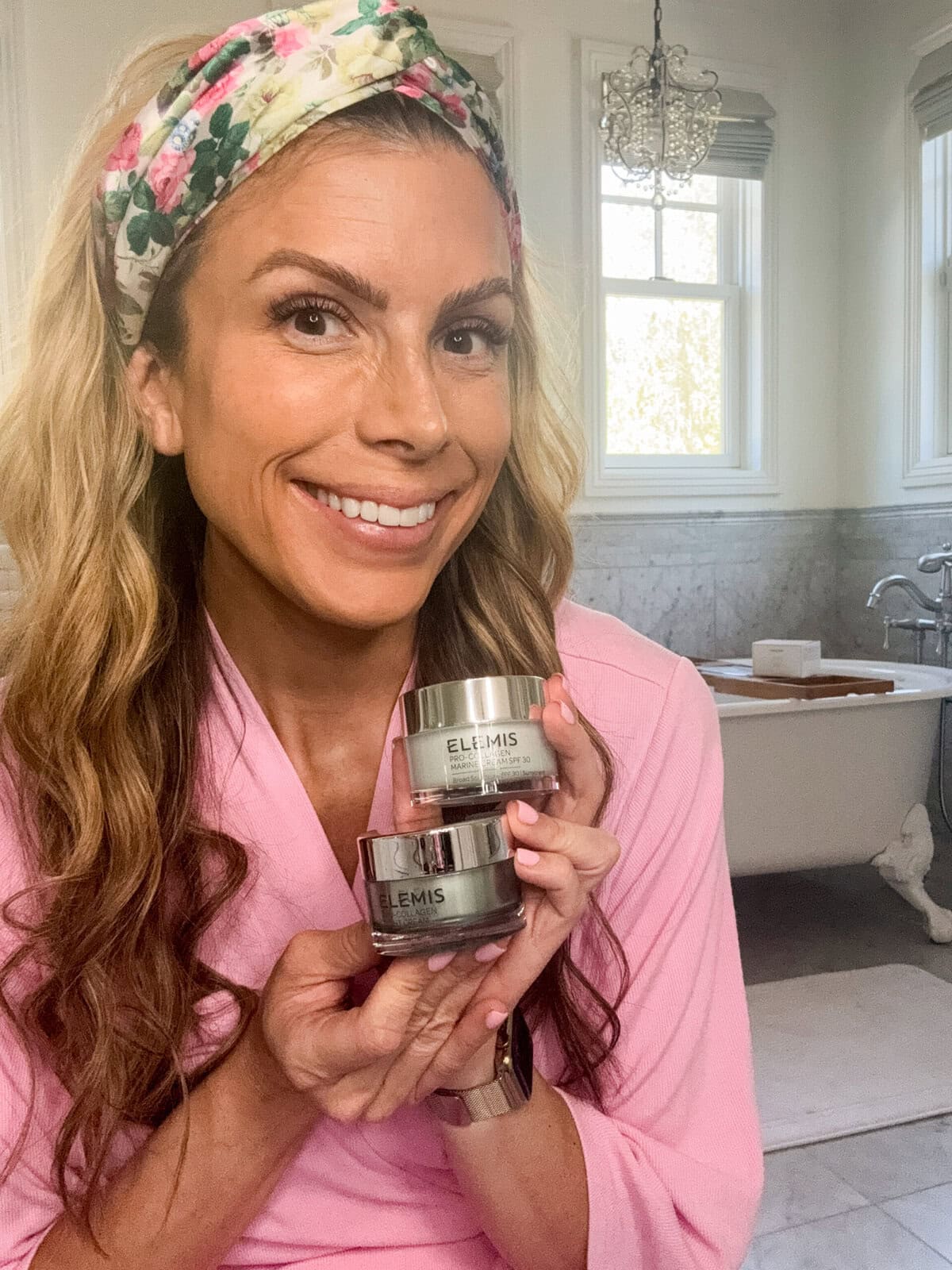 Corrine Elemis Pro-Collagen Marine Cream and Night Cream set