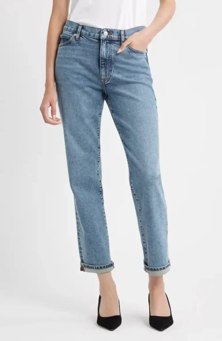The Borrowed Mid Rise Boyfriend Jeans