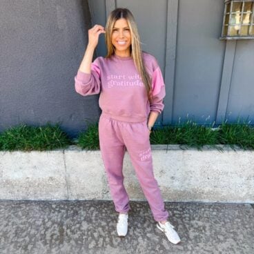 Corrine wearing new balance